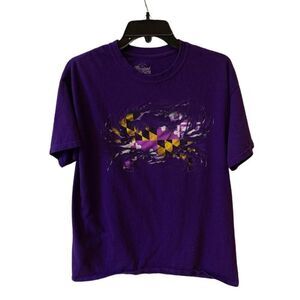 My Maryland Mens Large Purple Flag Short Sleeve T shirt Cotton